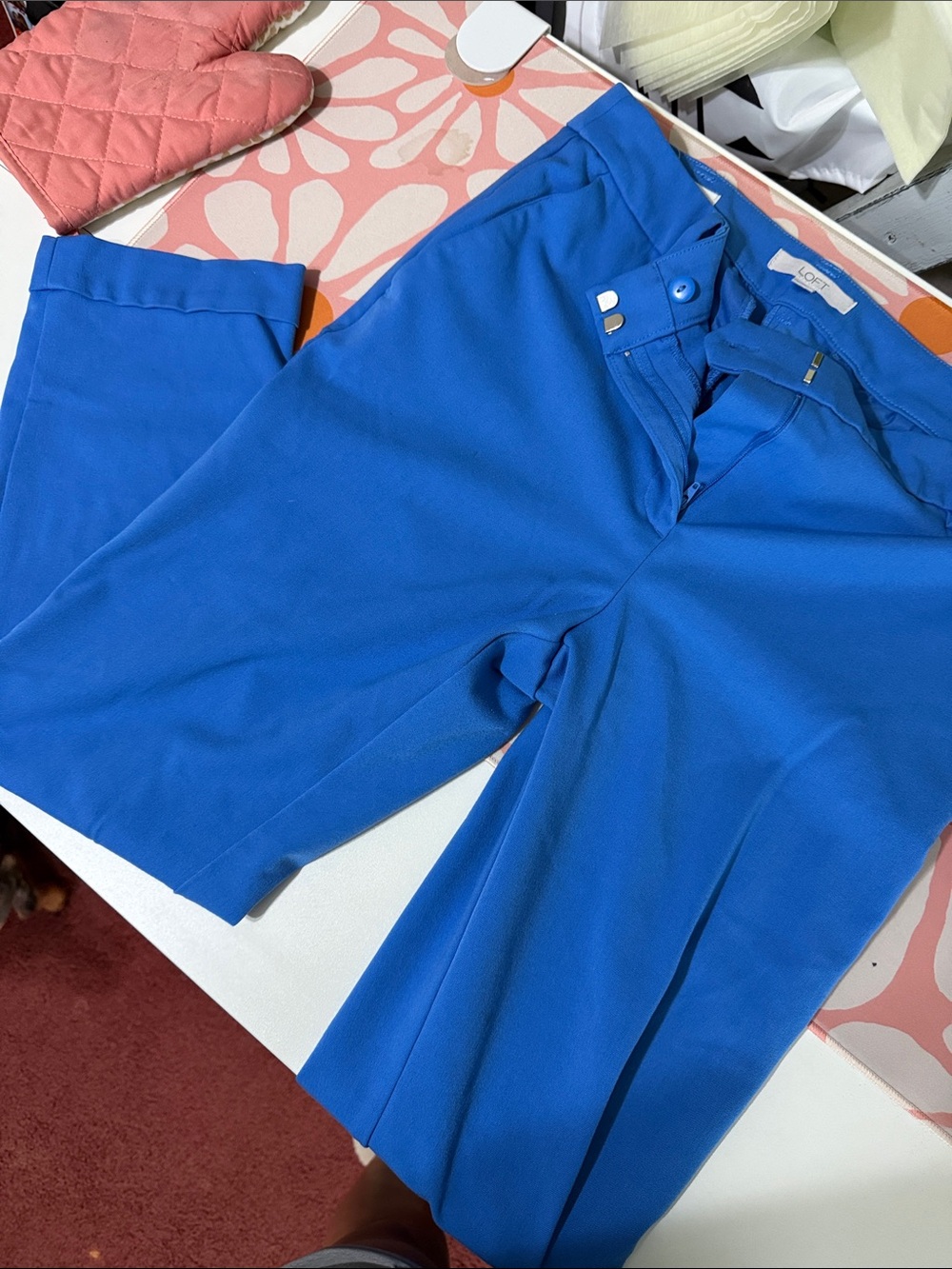 LOFT women’s Bright Blue Dress Pants